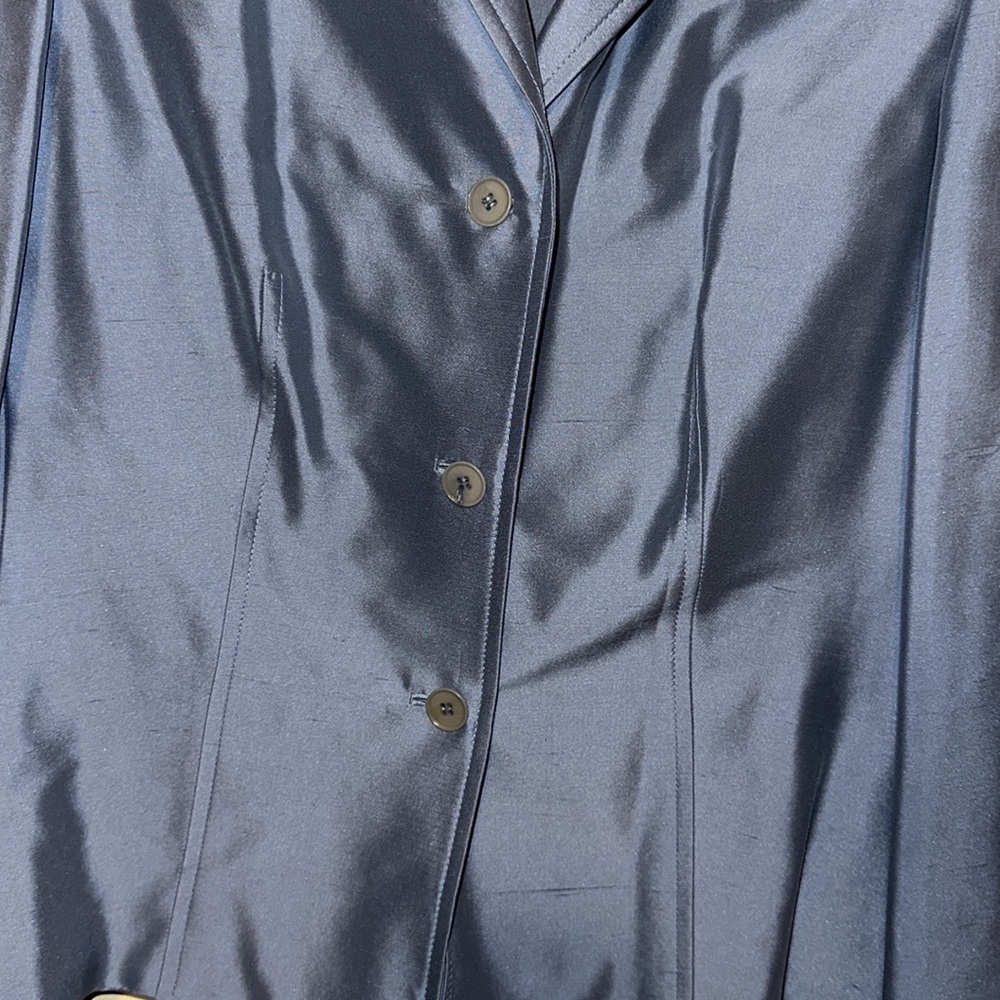 Ann Taylor silk size 12 blazer jacket - Picture 3 of 4